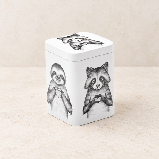 TEEMANDO Atelier – Dose "Pip & Pepe" von Cha Cult, 100 g eckig, Stülpdeckel, matt