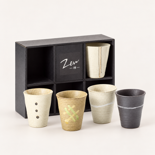 TEEMANDO Atelier – Cup-Set Zen, 5er-Set mit Geschenkbox