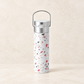 TEEMANDO Atelier – Leeza® Trinkflasche "Terrazzo" doppelwandiger Edelstahl, inkl. Edelstahlsieb und Trinkdeckel 0,5 l