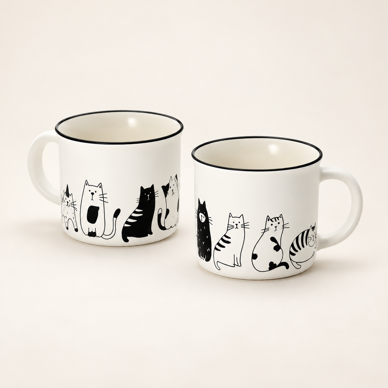 Becher "Buzz" New Bone China matt – 2er-Set