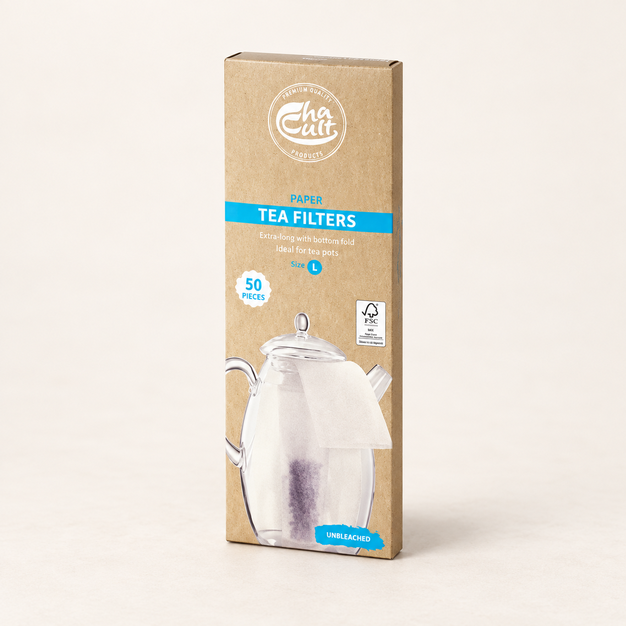 Cha Cult Tee-Papierfilter 94002, 50 Stück – TEEMANDO Atelier