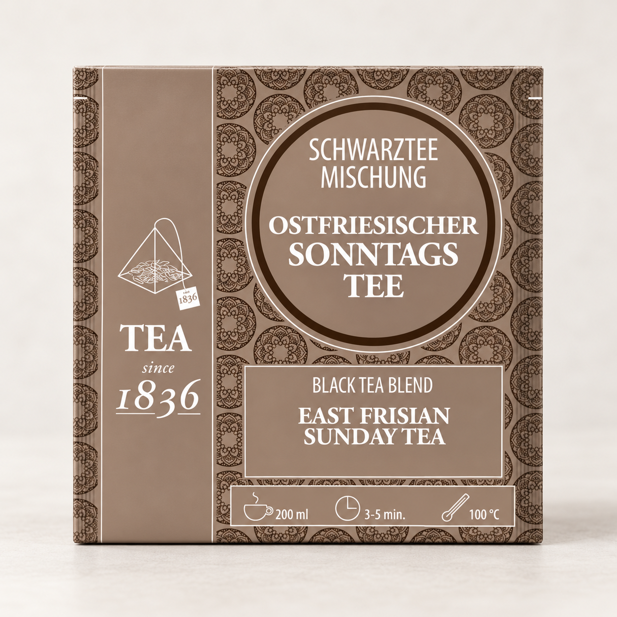 Ostfriesischer Sonntagstee – 50 Pyramidenbeutel – TEEMANDO Atelier