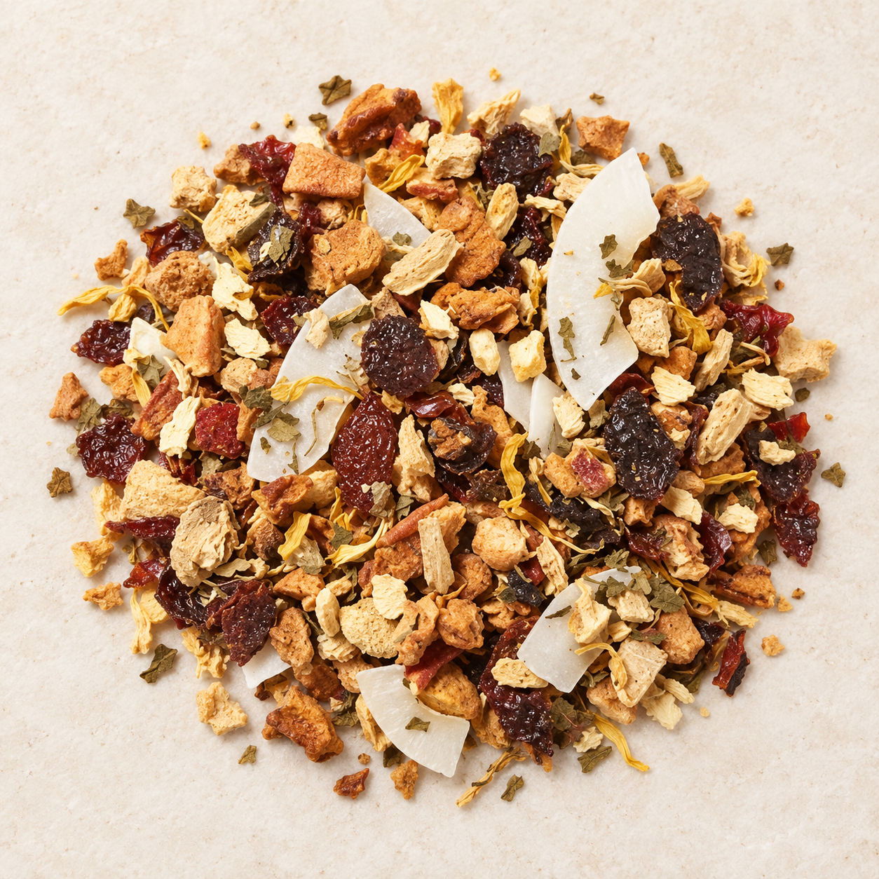 TEEMANDO Atelier – Früchteteemischung k.b.A. Apfel/Ingwer [Apfel-Ingwer-Note] DE-ÖKO-003 VO2018/848 aromatisiert – 1 kg