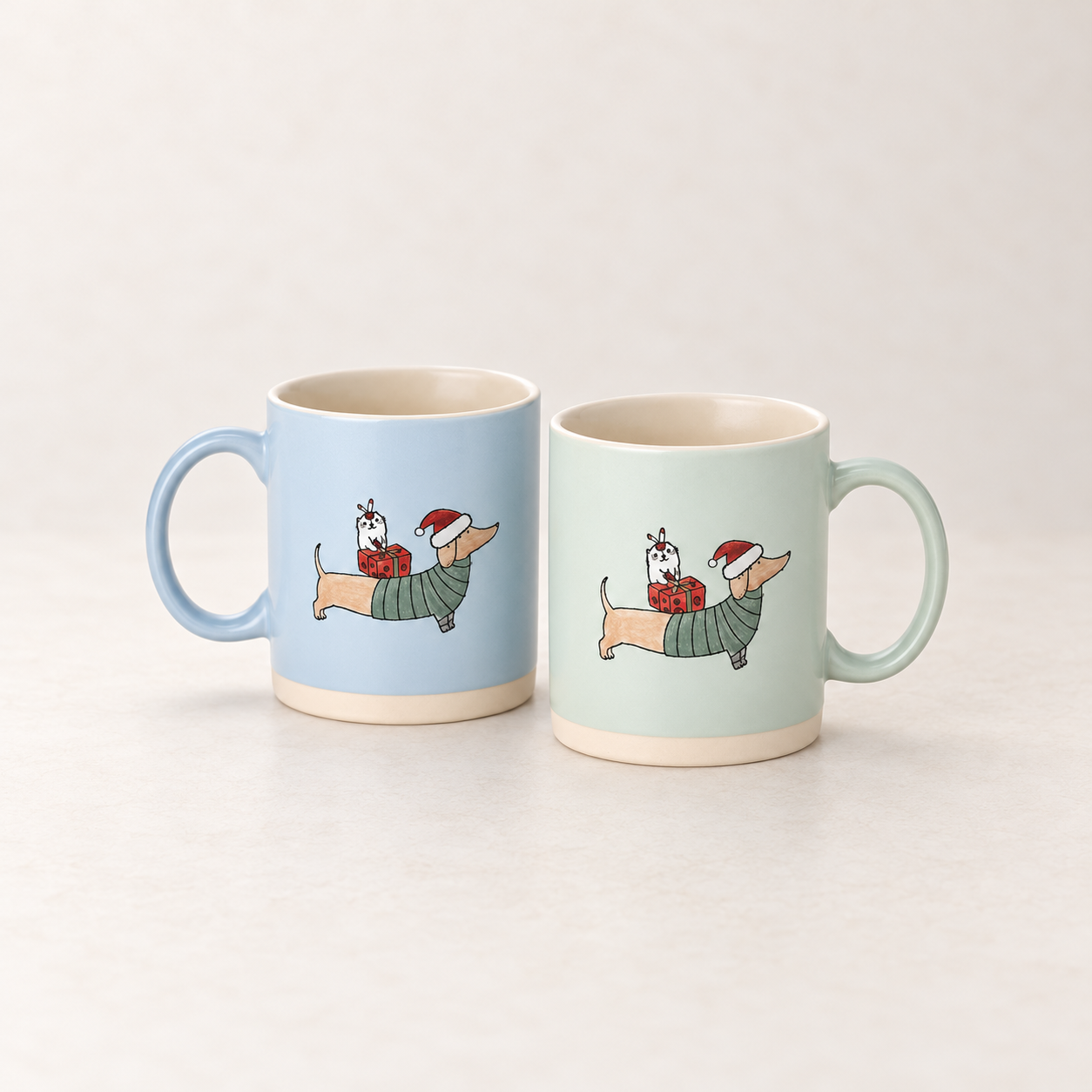 Becher "Freddy" Steinzeug – 2er-Set im TEEMANDO Atelier