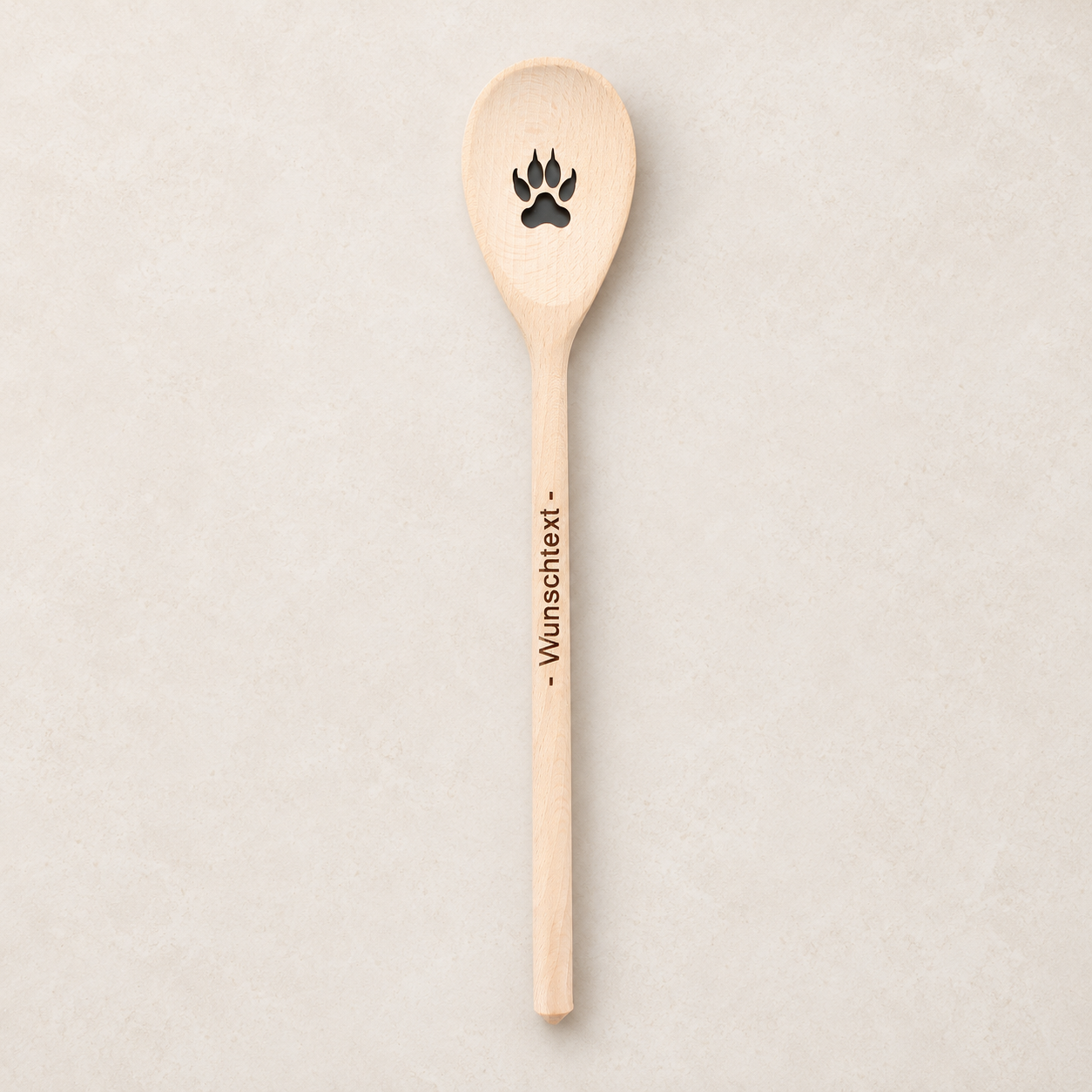 Individueller Kochlöffel Wolfspfote – TEEMANDO Atelier