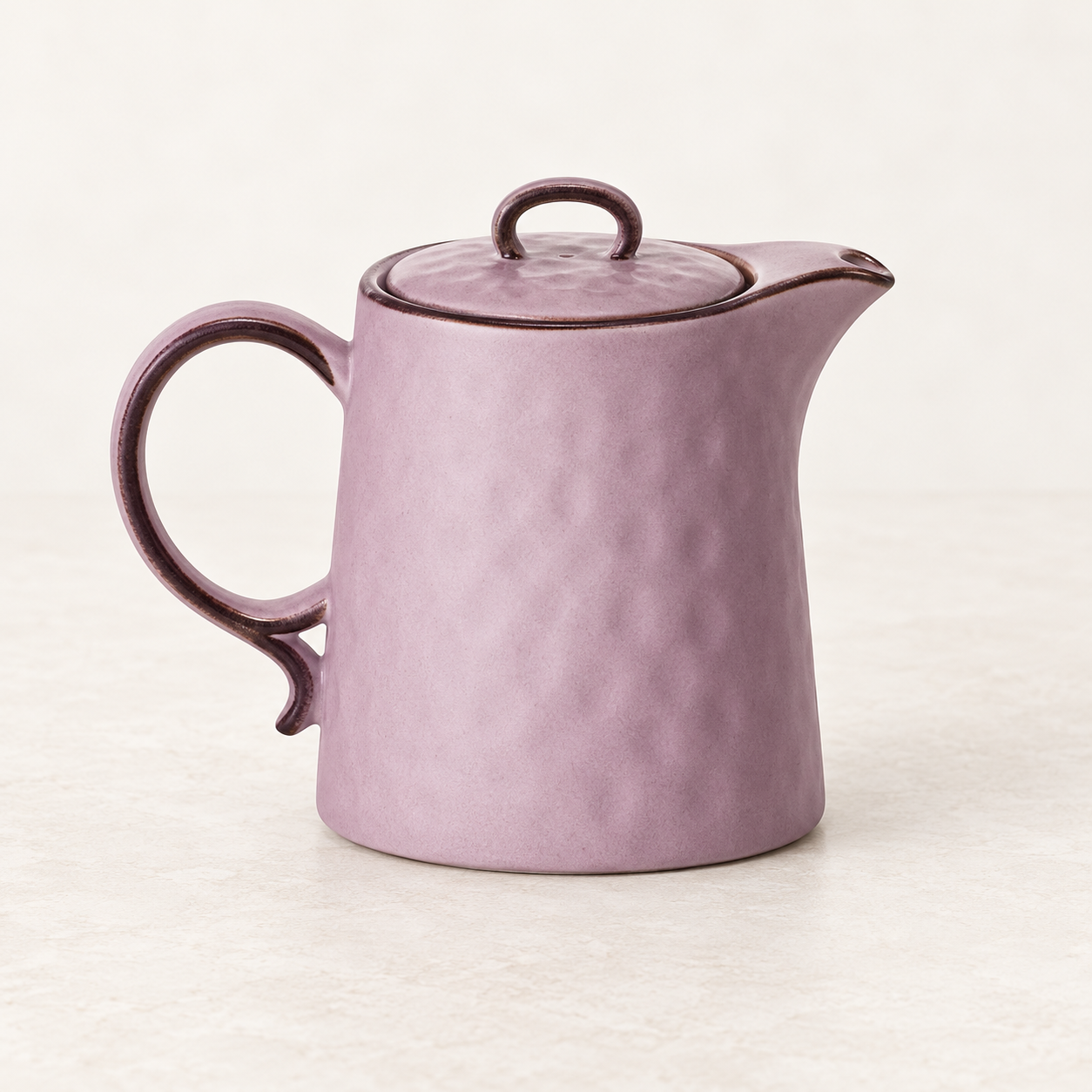 Kanne „Nilla“ Steinzeug mit Relief – TEEMANDO Atelier