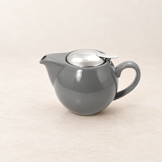 Kanne "Saara", 0,5 l Porzellan, grau ChaCult – TEEMANDO Atelier
