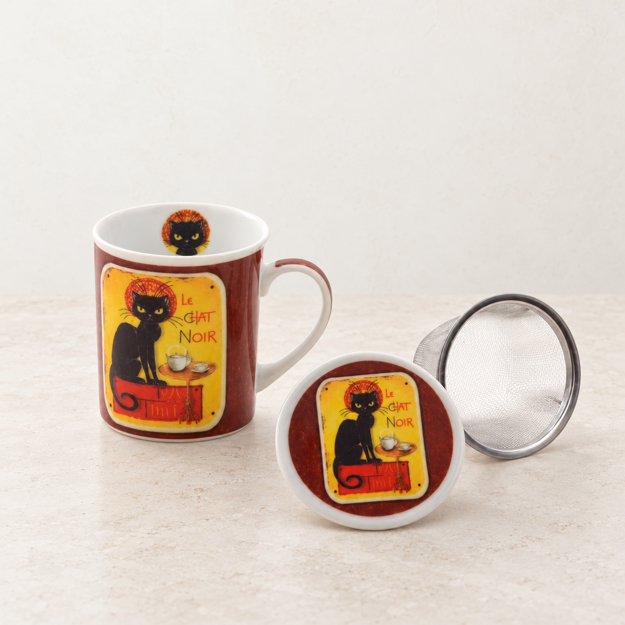 Kräuterteetasse Le Chat Noir von Cha Cult