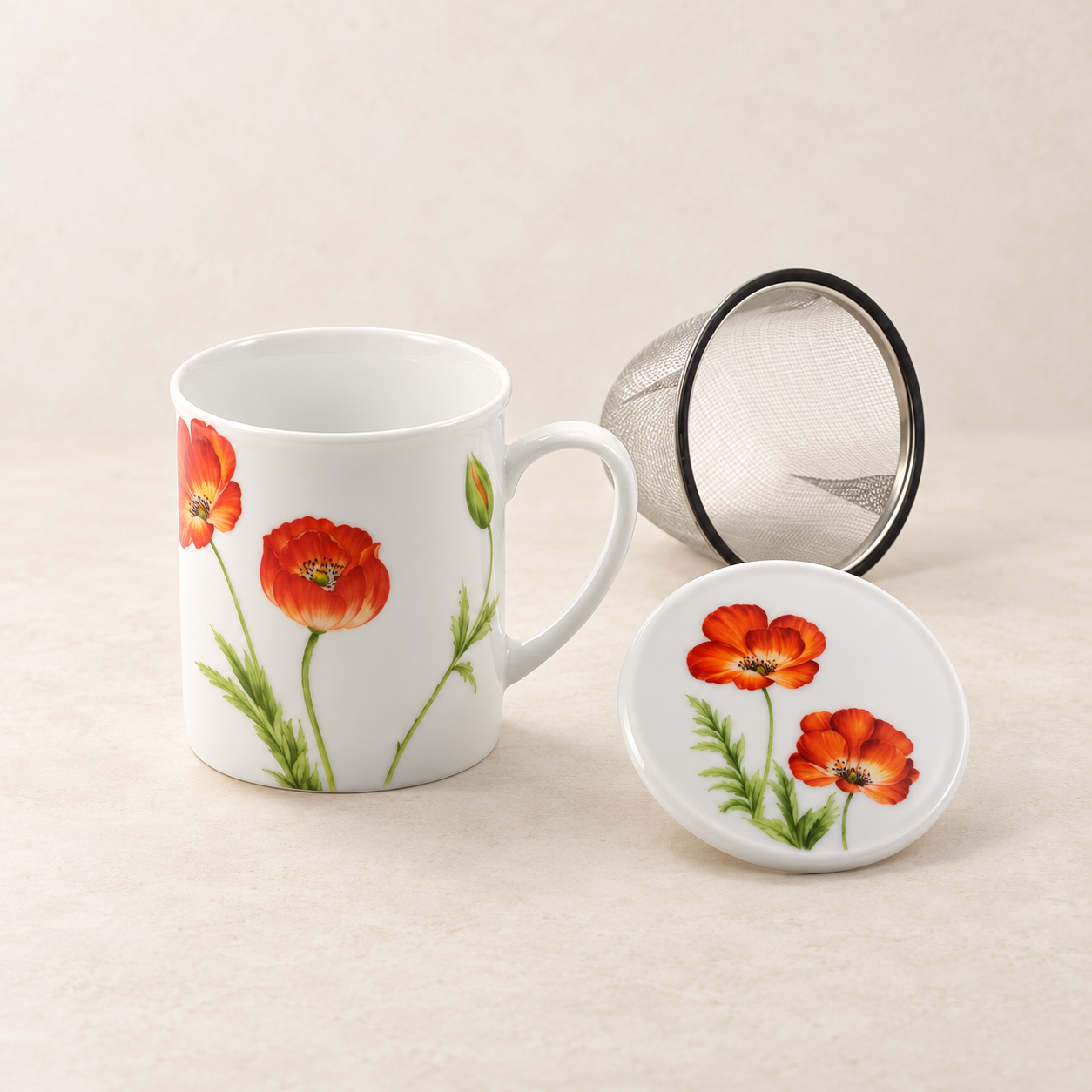 Kräuterteetasse Poppy Porzellan Cha Cult