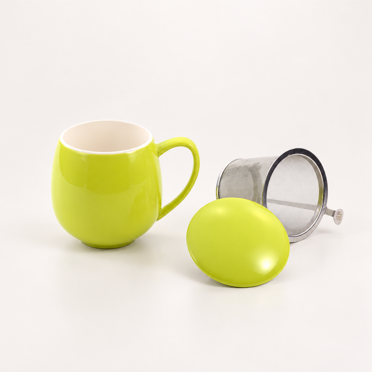 Kräuterteetasse Saara Porzellan Lime-Grün Cha Cult