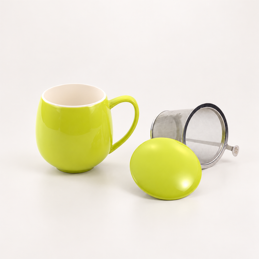 Kräuterteetasse Saara Porzellan Lime-Grün Cha Cult