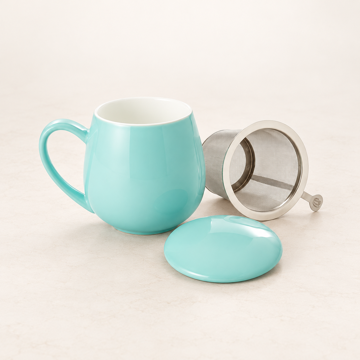 Kräuterteetasse Saara türkis 3-teilig Cha Cult