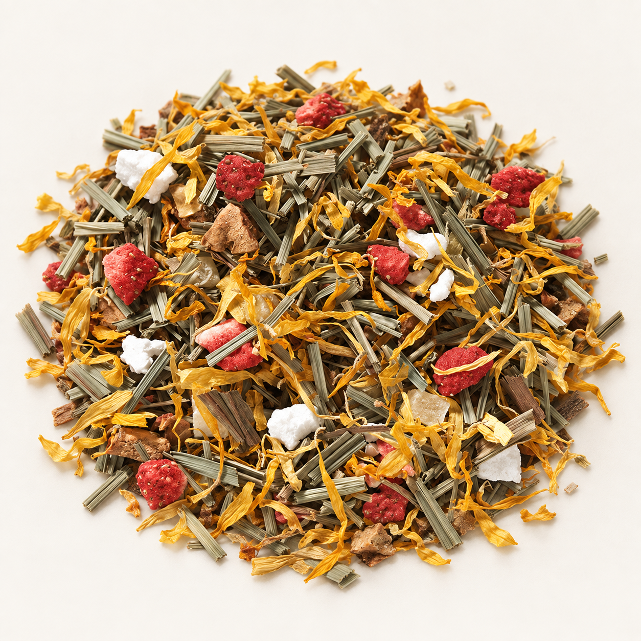 Kräuterteemischung Lemongras/Erdbeer – TEEMANDO Atelier