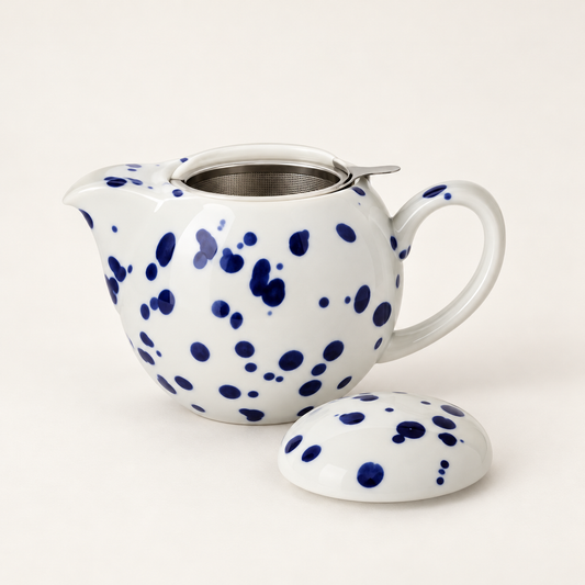 TEEMANDO Atelier – Saara Kräuterteetasse weiß-blau DB37213