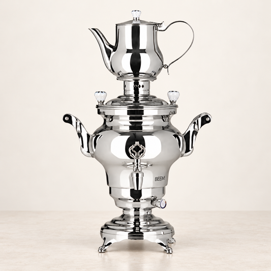 Samowar „Odessa III“ 3 l, Edelstahl 18/10 – TEEMANDO Atelier