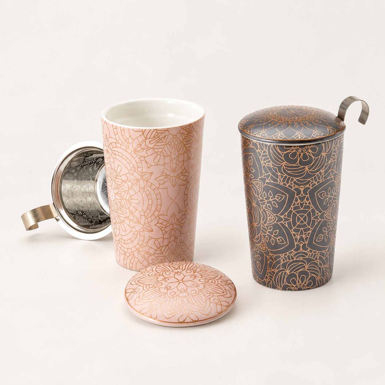 Teaeve Kräuterteetasse Mandala 3-teilig 2-fach sortiert 0,35 l