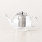 Teekanne „Bent“ aus Glas mit Edelstahlsieb, 0,8 l – TEEMANDO Atelier