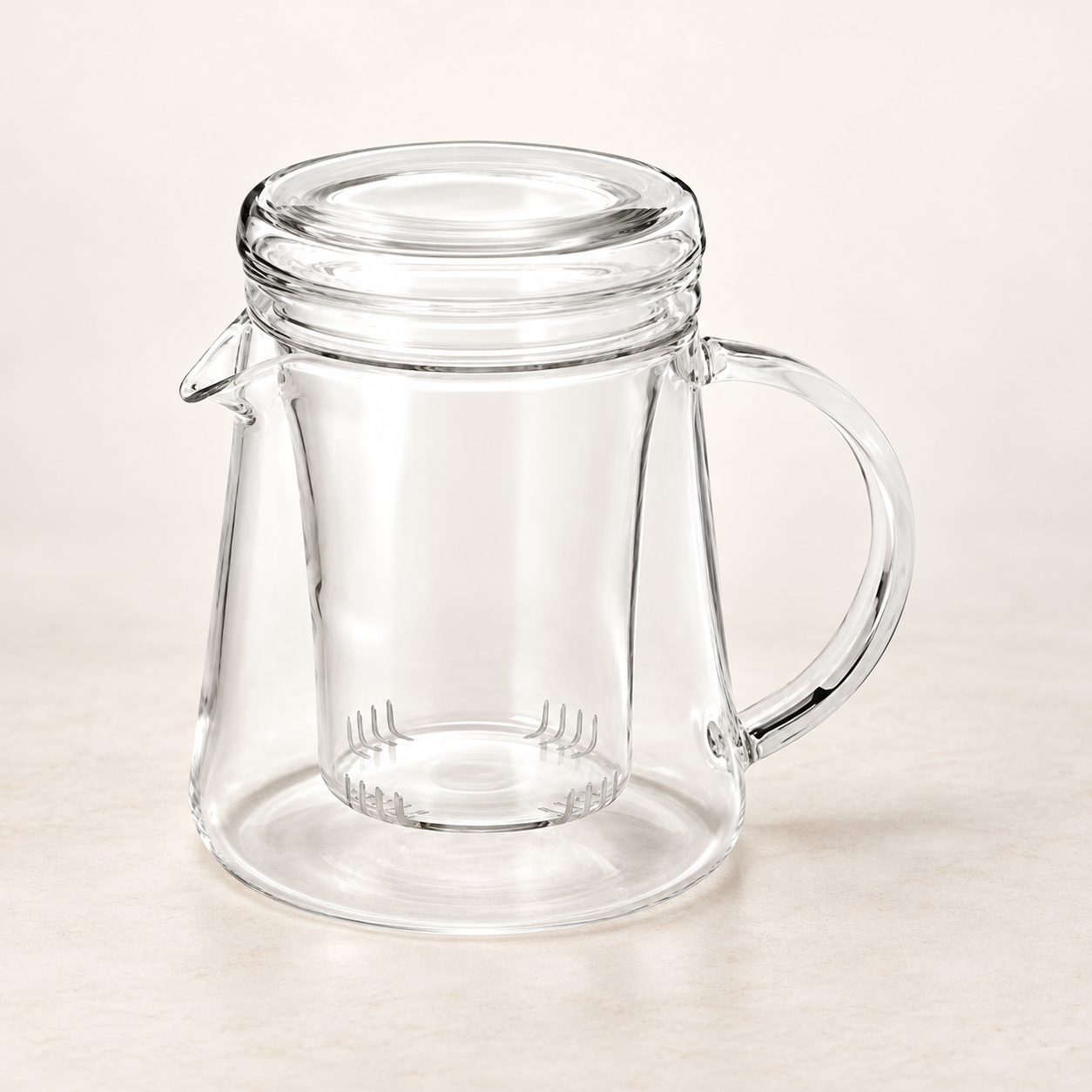 Teekanne „Elio“ aus Glas, 3-teilig, 0,4 l – TEEMANDO Atelier