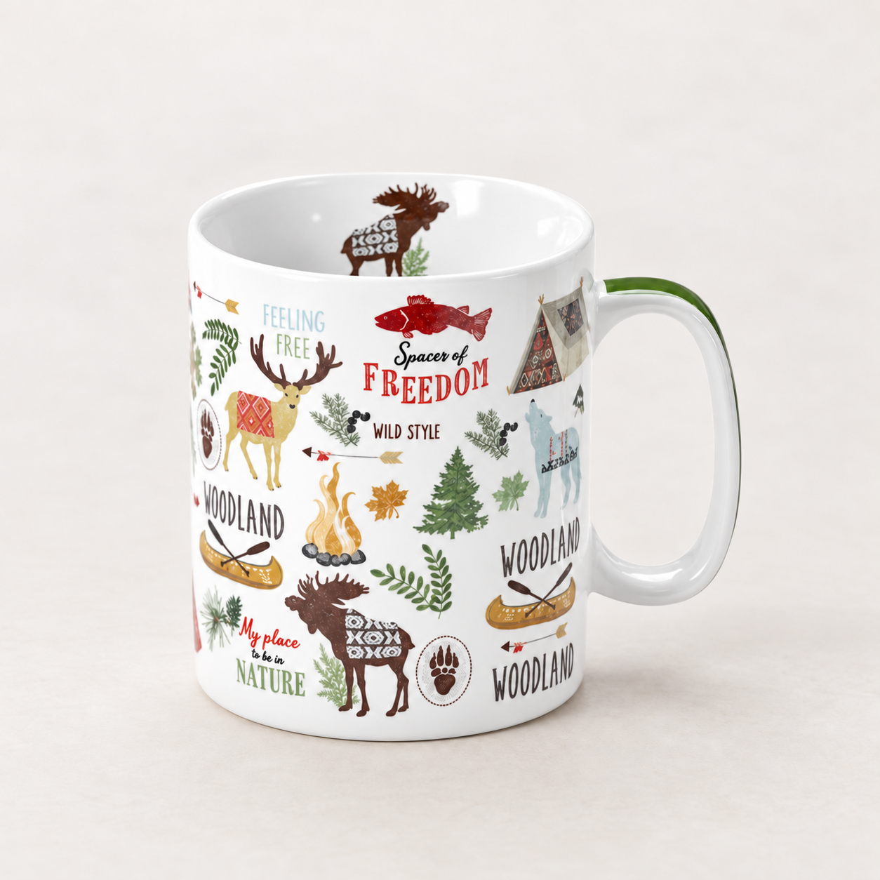 TEEMANDO Atelier – Jumbo-Becher "Woodland"