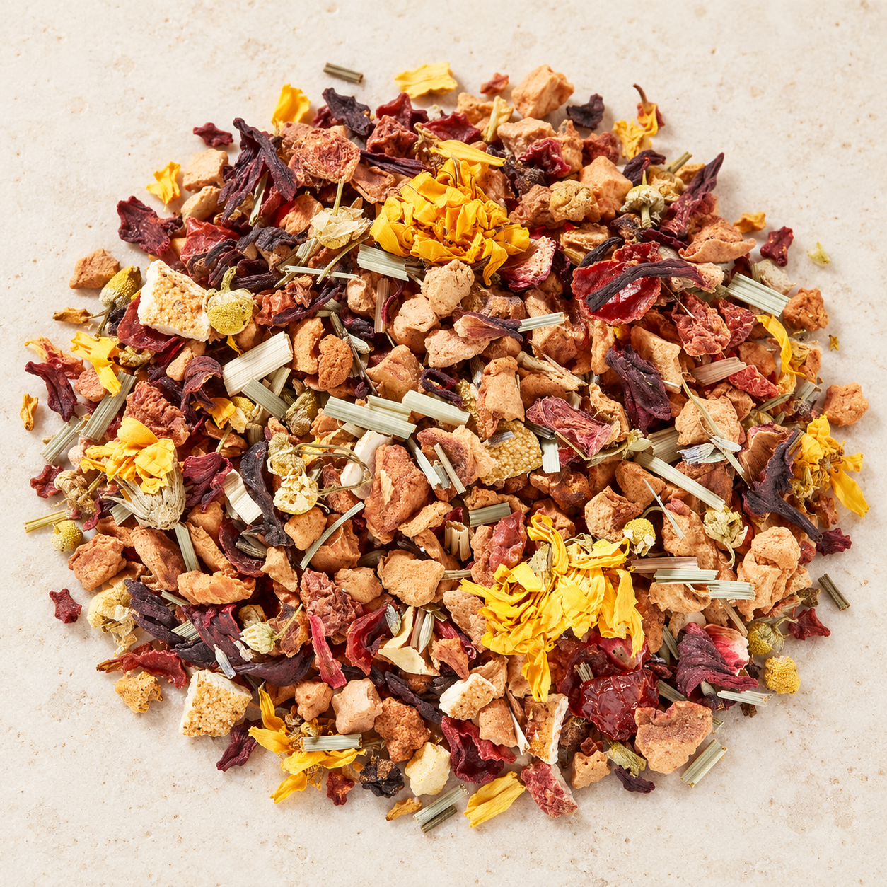 BIO Früchteteemischung Lavendel Mandarine 1 kg – TEEMANDO Atelierbild