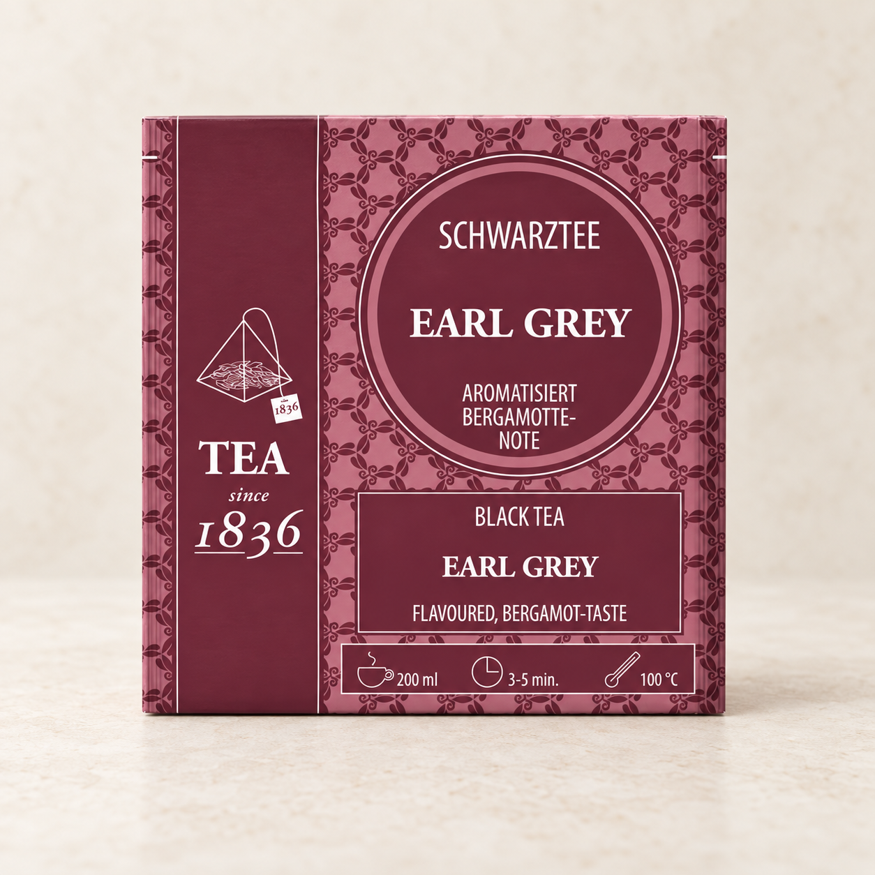 Earl Grey 50 Pyramidenbeutel – TEEMANDO Atelierbild