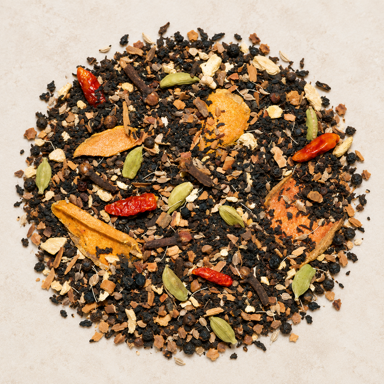 Gewürzteemischung Kurkuma Chai – Atelieraufnahme