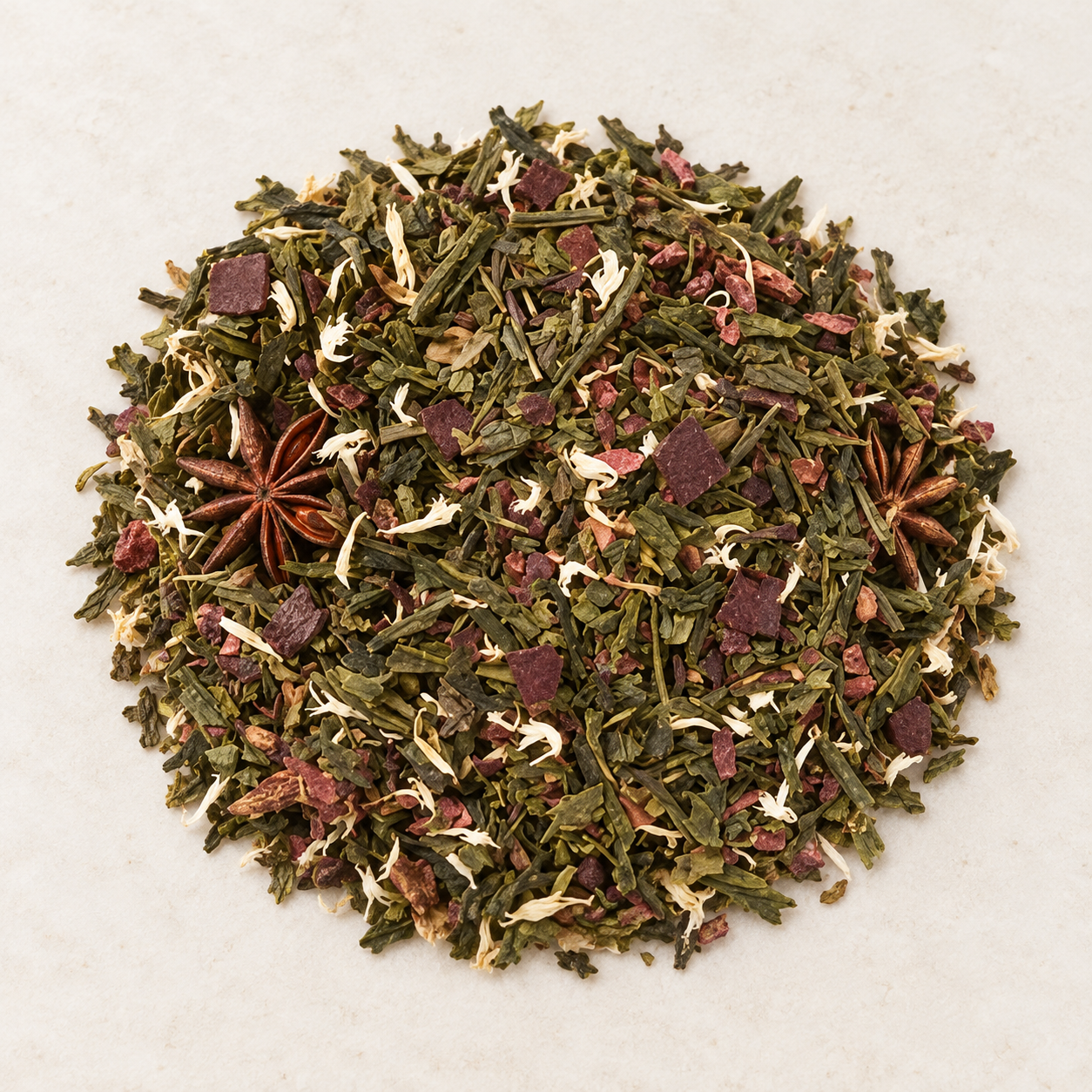 Grünteemischung Sencha Schokotrüffel mit Anis – Atelier-Hauptbild