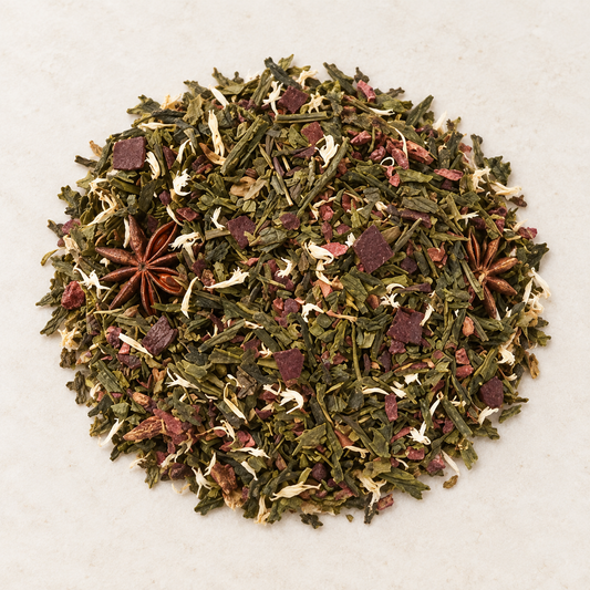 Grünteemischung Sencha Schokotrüffel mit Anis – Atelier-Hauptbild