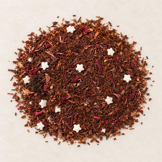 Rotbuschteemischung Schoko-Tonka-Kirsch-Dessert – Atelier-Hauptbild
