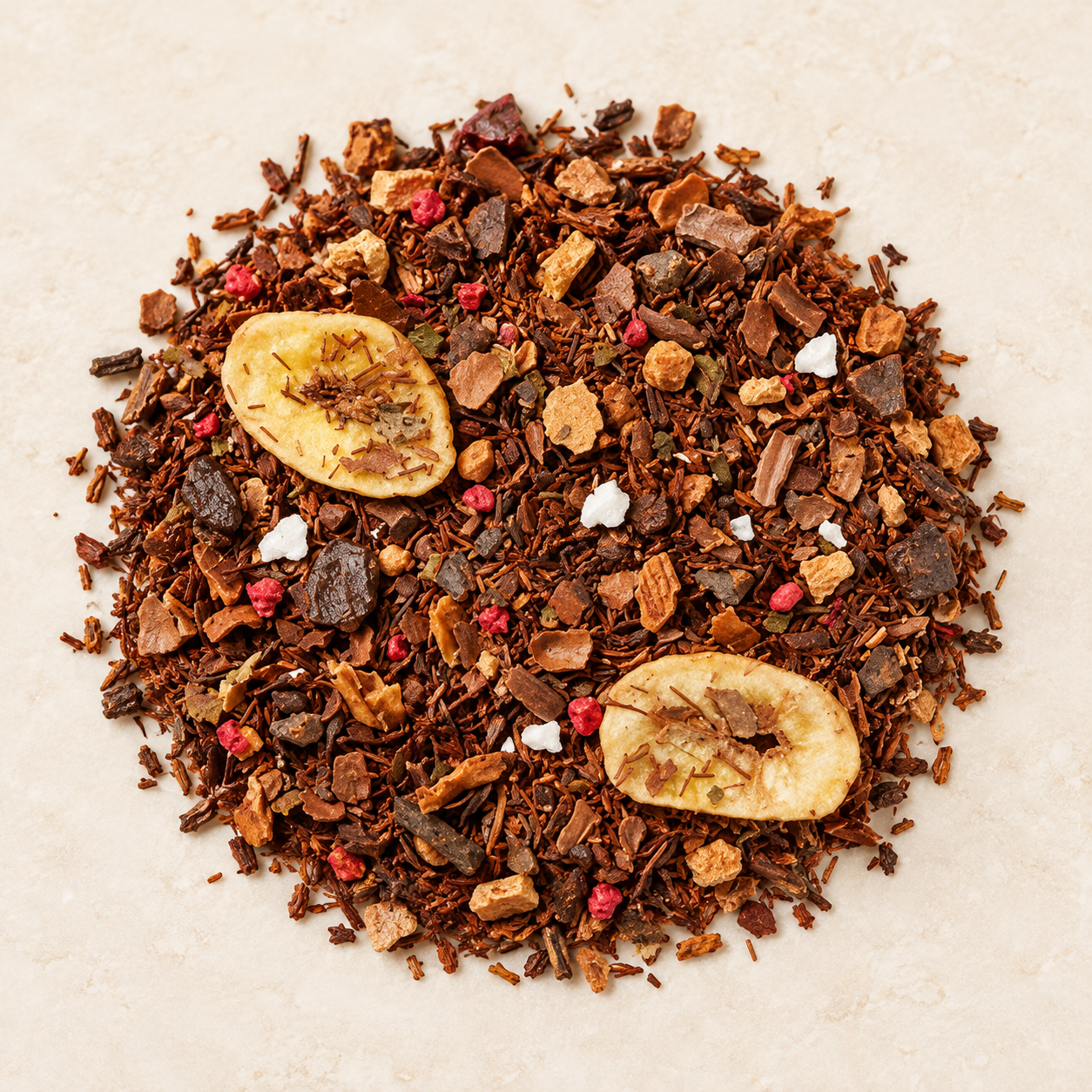 Rotbuschteemischung Banana-Choc – Atelierbild