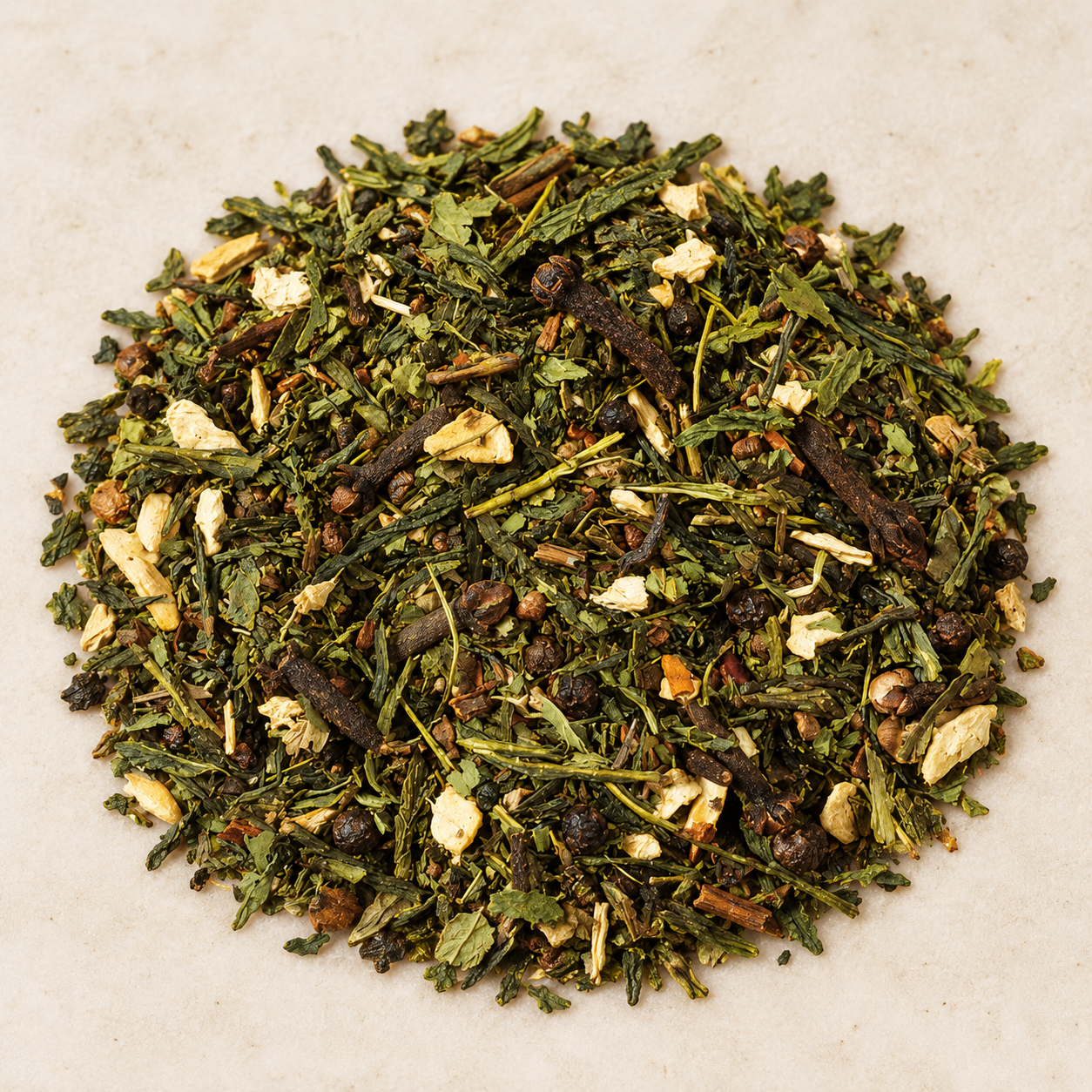 Gewürzteemischung Green Chai – Atelieraufnahme