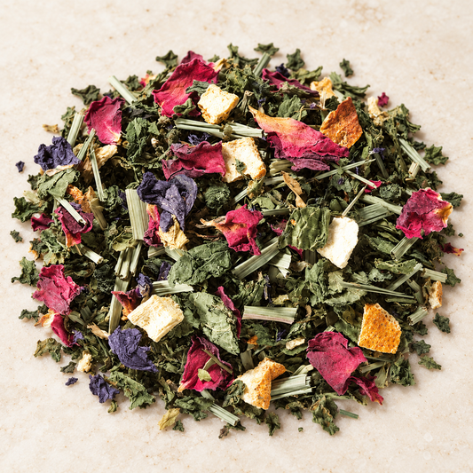 Kräuterteemischung Minzvielfalt 1 kg – TEEMANDO Atelierbild