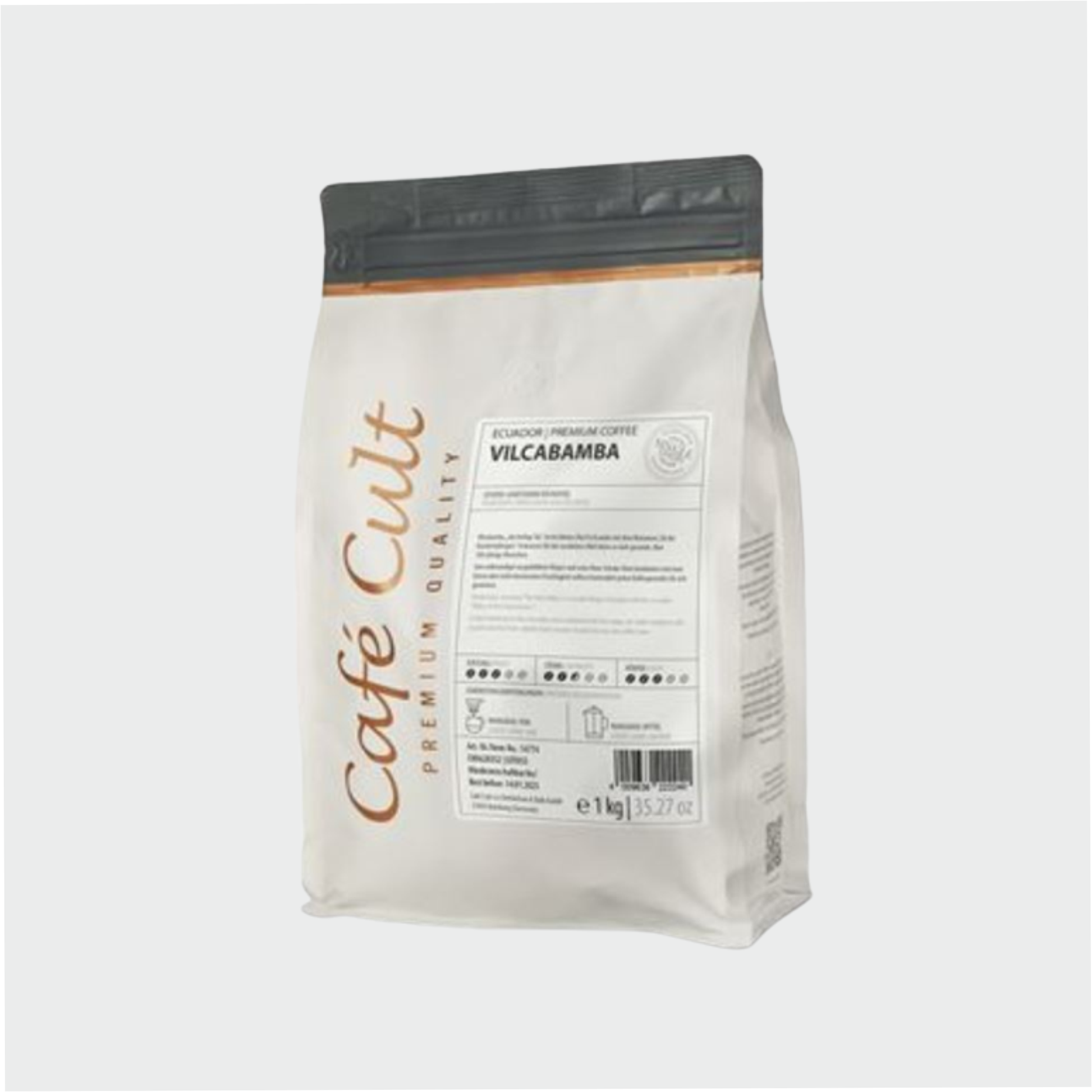 Kaffee Ecuador Vilcabamba in 1 kg Tüte, ganze Bohne