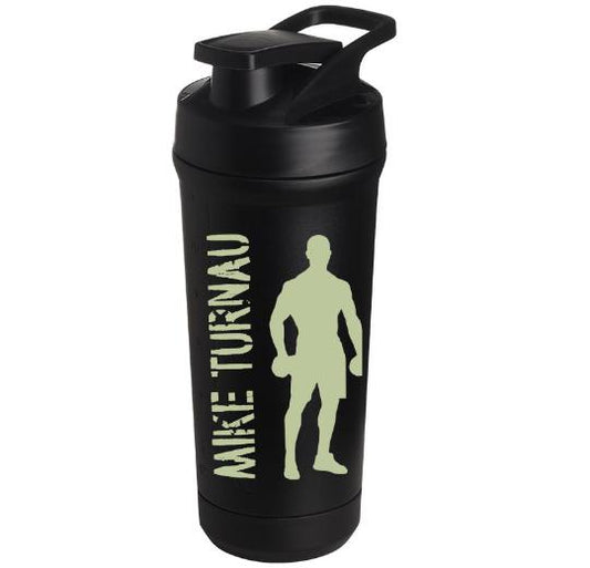 Teemando® individuell gravierter Premium Edelstahl Shaker mit deiner Wunschgravur 750ml, auslaufsicherer Deckel, Shaker-Ball, spülmaschinengeeignet für Proteinshakes, Fitness Diät Geschenk Bodybuilding