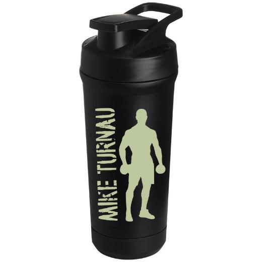 Teemando® individuell gravierter Premium Edelstahl Shaker mit deiner Wunschgravur 750ml, auslaufsicherer Deckel, Shaker-Ball, spülmaschinengeeignet für Proteinshakes, Fitness Diät Geschenk Bodybuilding