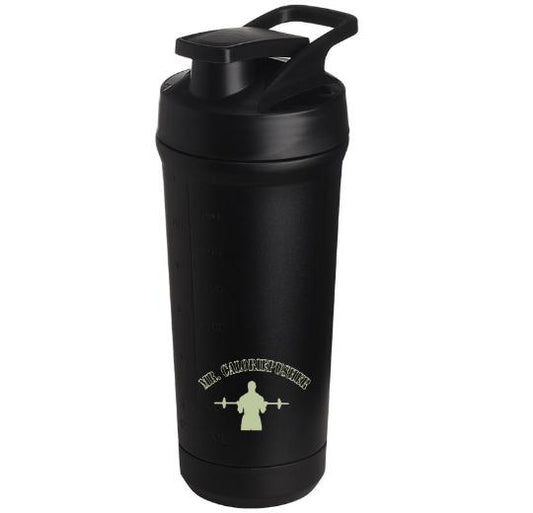 Teemando® individuell gravierter Premium Edelstahl Shaker mit deiner Wunschgravur 750ml, auslaufsicherer Deckel, Shaker-Ball, spülmaschinengeeignet für Proteinshakes, Fitness Diät Geschenk Bodybuilding