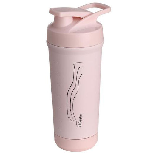 Teemando® individuell gravierter Premium Edelstahl Shaker mit deiner Wunschgravur 750ml, auslaufsicherer Deckel, Shaker-Ball, spülmaschinengeeignet für Proteinshakes, Fitness Diät Geschenk Bodybuilding