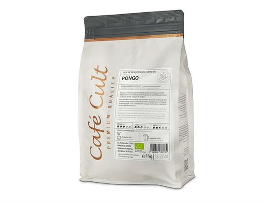 Indonesien Sumatra Pongo in 1 kg Tüte, ganze Bohne DE-ÖKO-006