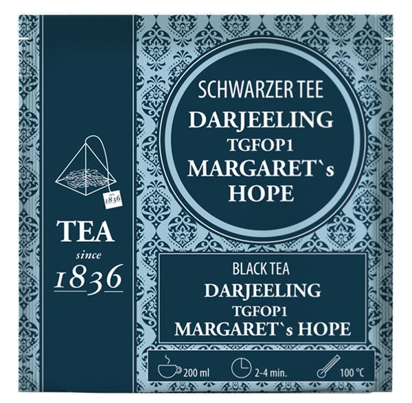 Schwarzer Tee Darjeeling Margaret´s Hope 50 Pyramidenbeutel