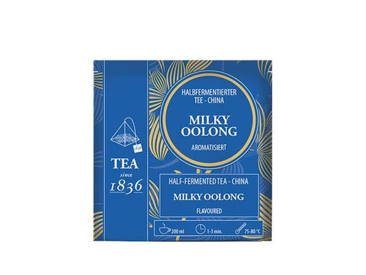 Halbfermentierter Tee China Milky Oolong aromatisiert 50 Pyramidenbeutel im Sachet à 3 g