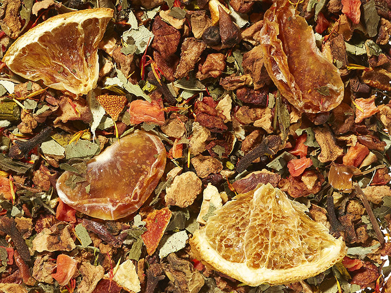 Früchteteemischung Kandierte Orange Orange-Karamell-Note aromatisiert
