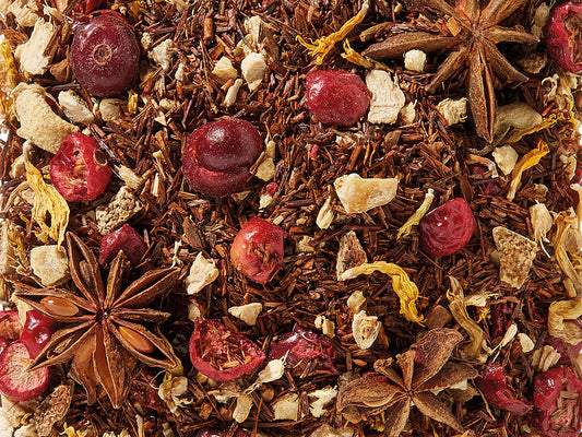 Rotbuschteemischung k.b.A. Zitrone/Ingwerfrische Zitronen-Note aromatisiert DE-ÖKO-006