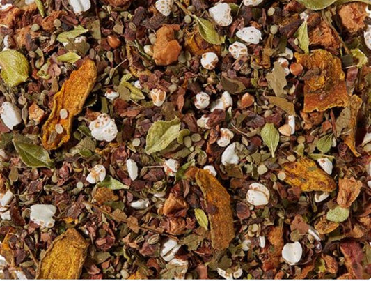 BIO Kräuterteemischung k.b.A. Kakao-Kurkuma-Hanf DE-ÖKO-006 ohne Zusatz von Aroma
