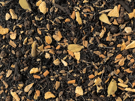 Gewürzteemischung mit schwarzem Tee Black Chai ohne Zusatz von Aroma 50 Pyramidenbeutel im Sachet à 3,5 g