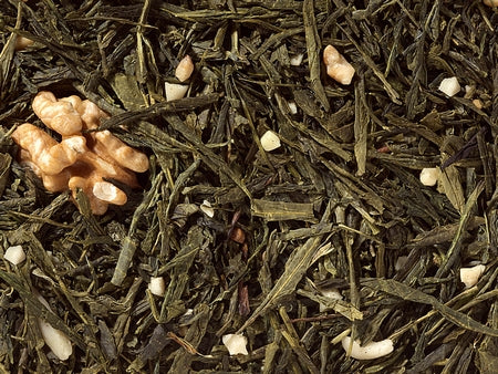 Grünteemischung Sencha Maple Walnuss Ahorn-Note aromatisiert