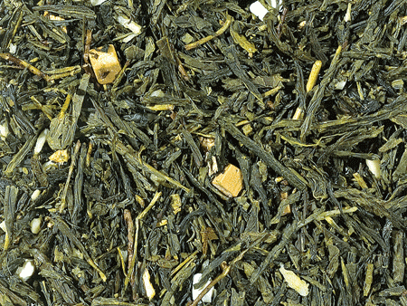 Grünteemischung Sencha Mandelmilch Karamell-Mandel-Note aromatisiert