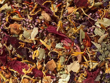 Kräuterteemischung Blütenmeer Kirsch-Himbeer-Note aromatisiert