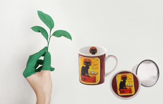 Kräuterteetasse "Le Chat Noir" von Cha Cult