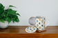 Kräuterteetasse "Happy Monsters" von Cha Cult, Porzellan, 3-teilig mit Edelstahlsieb 0,25 l