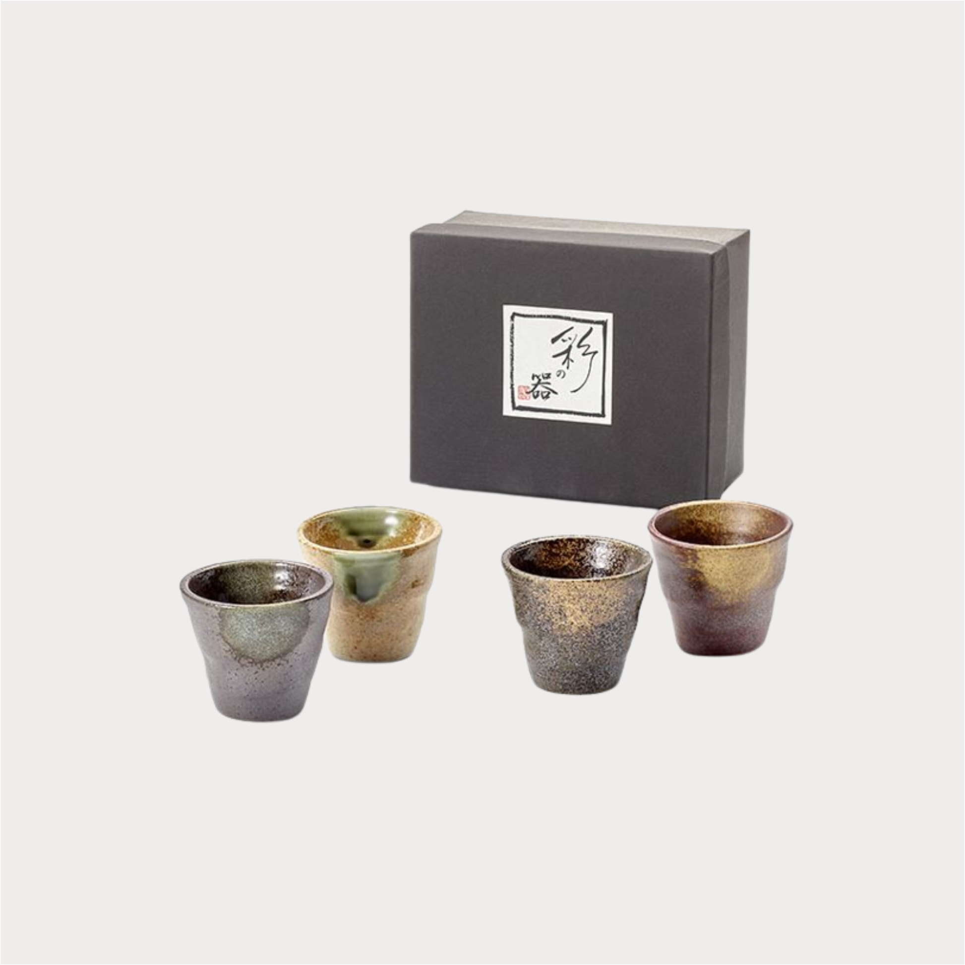 Cup Set "Ayame" Keramik, 4-fach sortiert 0,1 l ChaCult